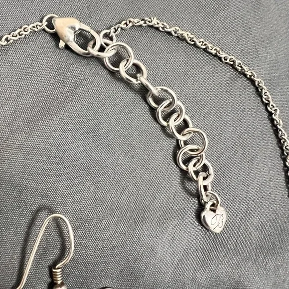 Brighton Reversible Heart Pendant, Necklace, and Earrings - Picture 4 of 8